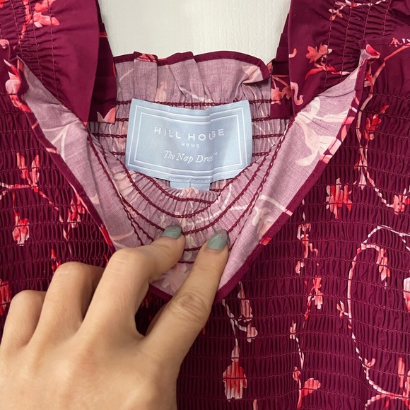 XS Hill House Ellie Nap Dress Burgundy. BNWT. Original $250 - Picture 3 of 4